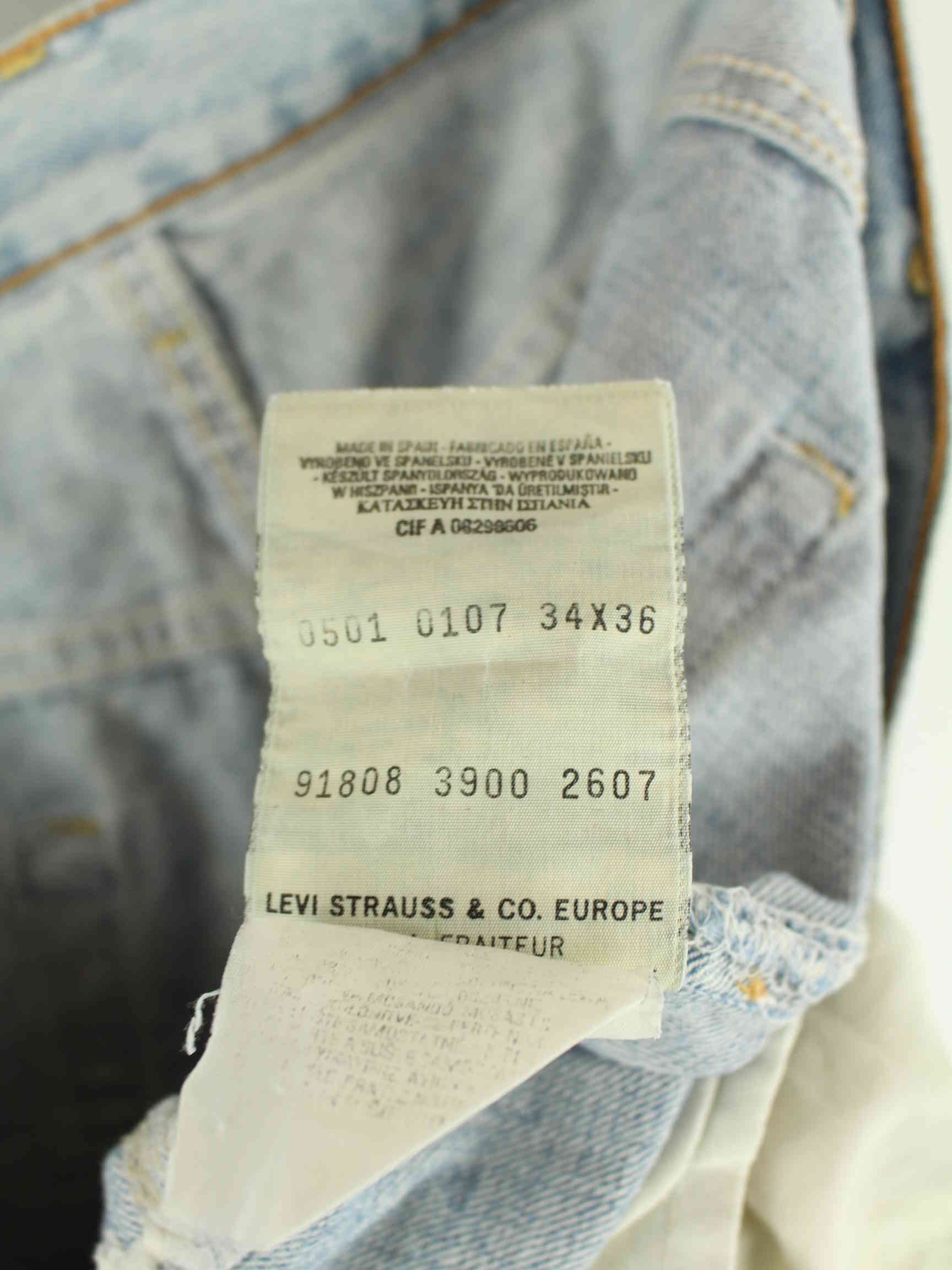 Levi's 1991 Vintage 501 Jeans Blau W32 L38 (detail image 11)