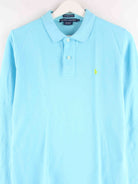 Ralph Lauren Damen y2k Langarm Skinny Polo Blau L (detail image 1)