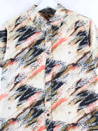 Vintage y2k Pattern Hawaii Hemd Beige XS (detail image 1)