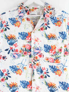 Vintage y2k Flower Pattern Hawaii Hemd Weiß L (detail image 1)