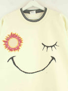 Vintage 80s Embroidered Sun Sweater Beige XL (detail image 1)