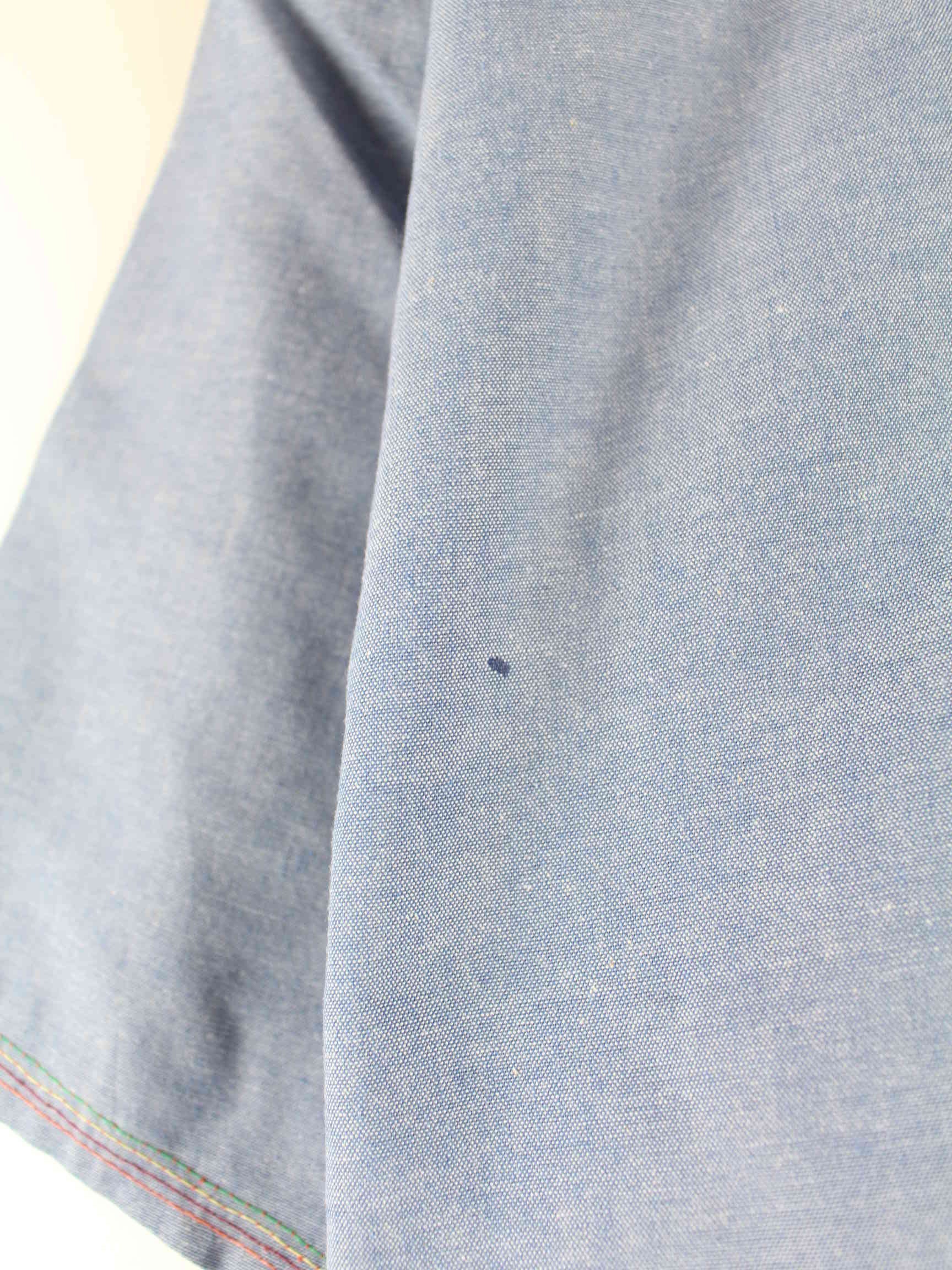 Dickies y2k Painted Kurzarm Hemd Blau 3XL (detail image 4)