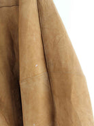 Vintage y2k Suede Bomber Jacke Braun L (detail image 6)