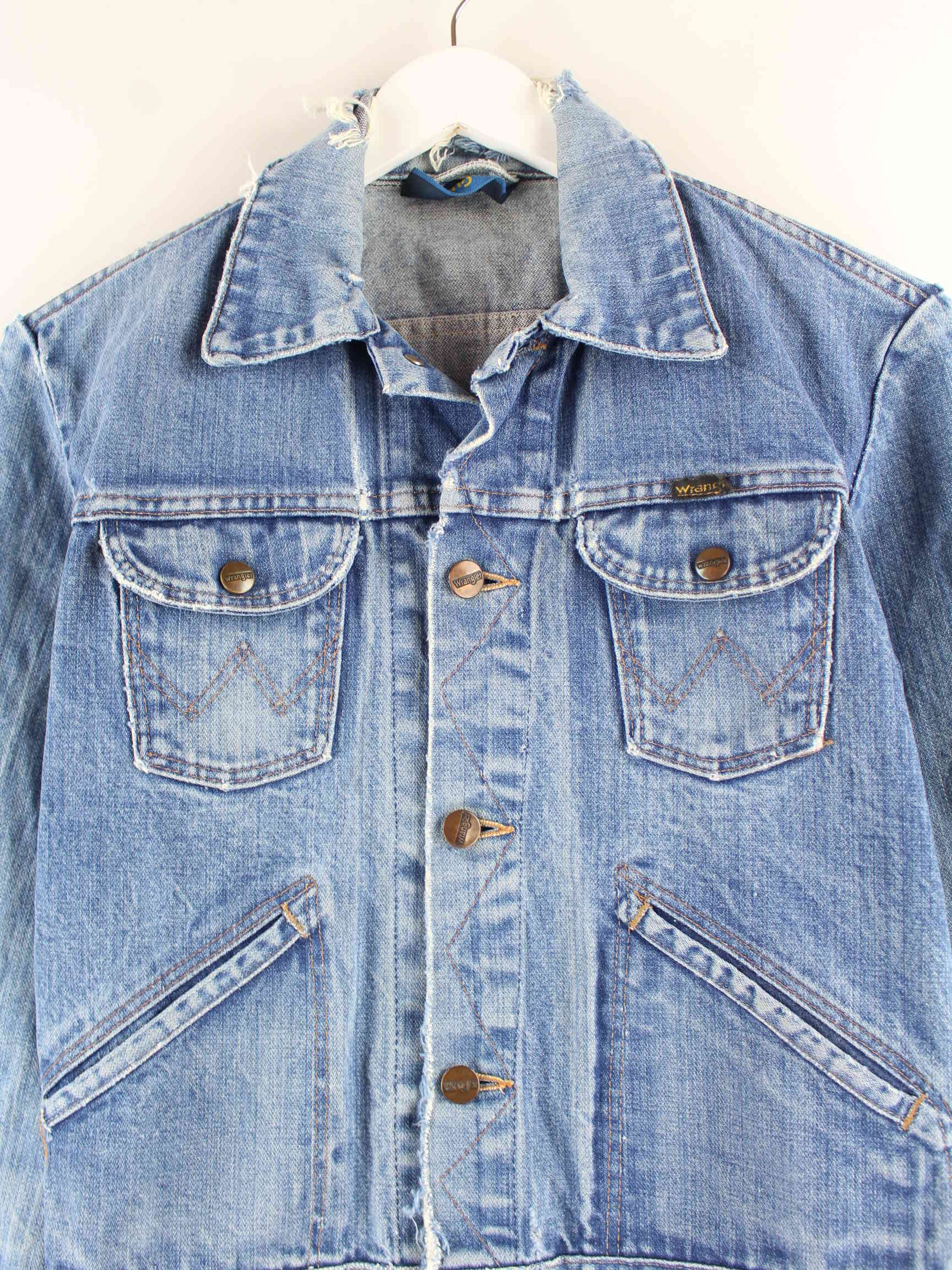 Wrangler Damen 90s Vintage Denim Jacke Blau XS (detail image 1)