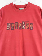 Vintage 90s New Zealand Print Single Stitched T-Shirt Rot L (detail image 1)