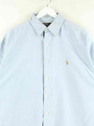 Ralph Lauren 90s Vintage Blake Kurzarm Hemd Blau XL (detail image 1)