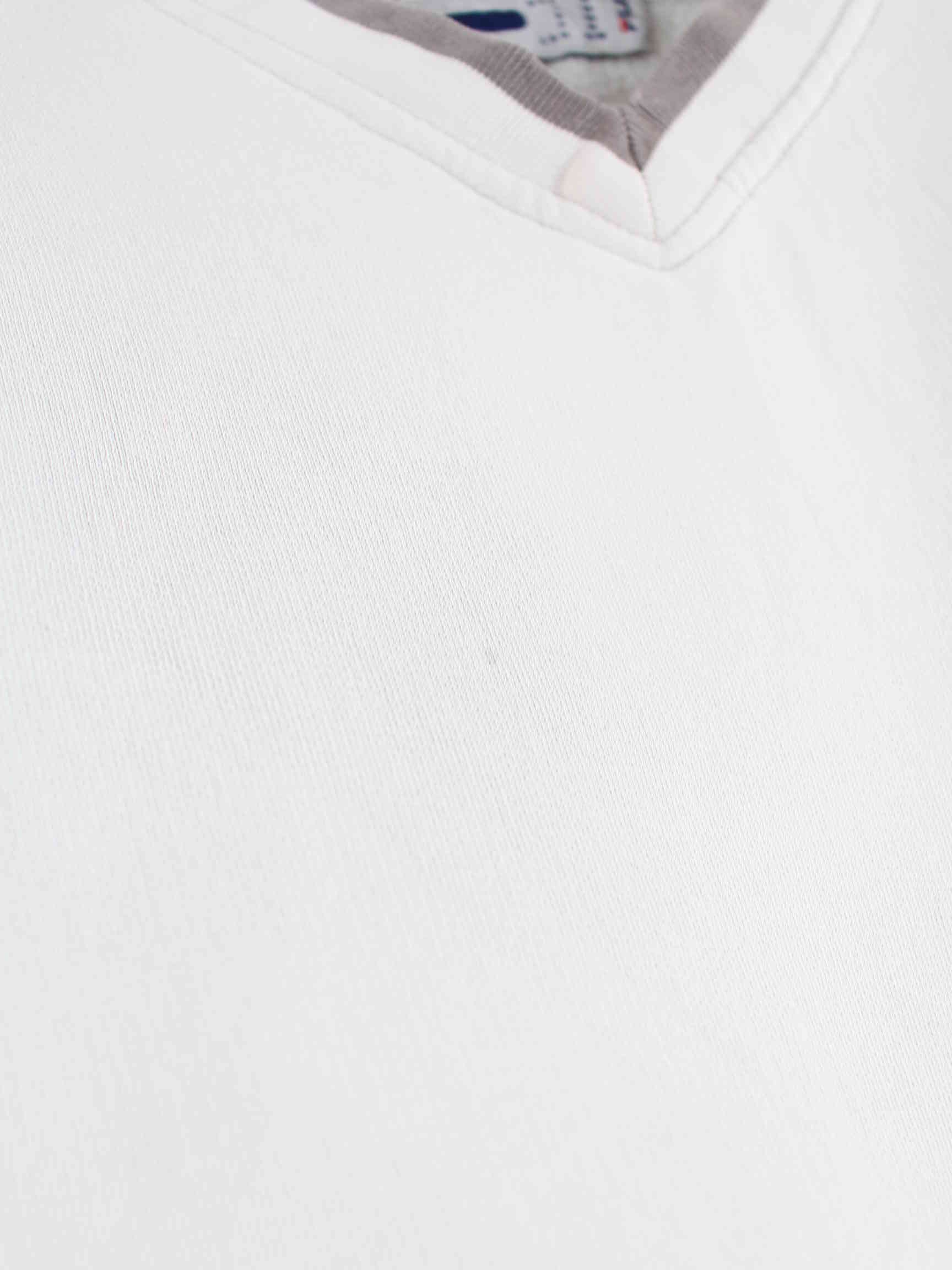 Fila 00s Embroidered V-Neck Sweater Weiß M (detail image 3)