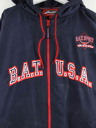 Vintage 00s Bat Sports Embroidered Jacke Blau XXL (detail image 1)