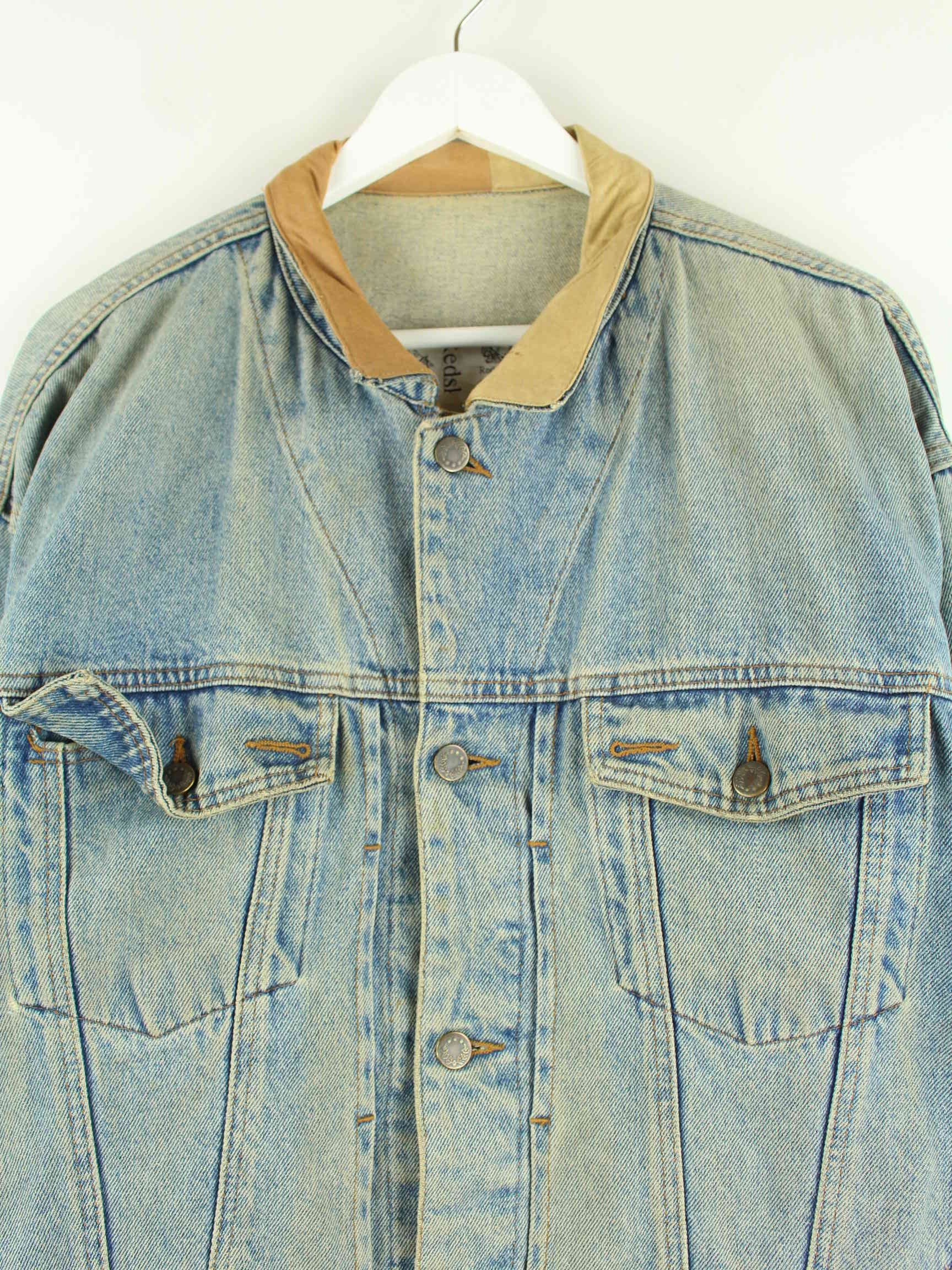 Redskins 90s Vintage Jeans Jacke Blau S (detail image 1)