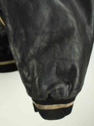 Vintage 90s Sportnick Embroidered Leder Jacke Schwarz XL (detail image 6)