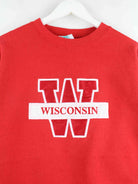 Vintage 90s Wisconsin Embroidered Sweater Rot L (detail image 1)