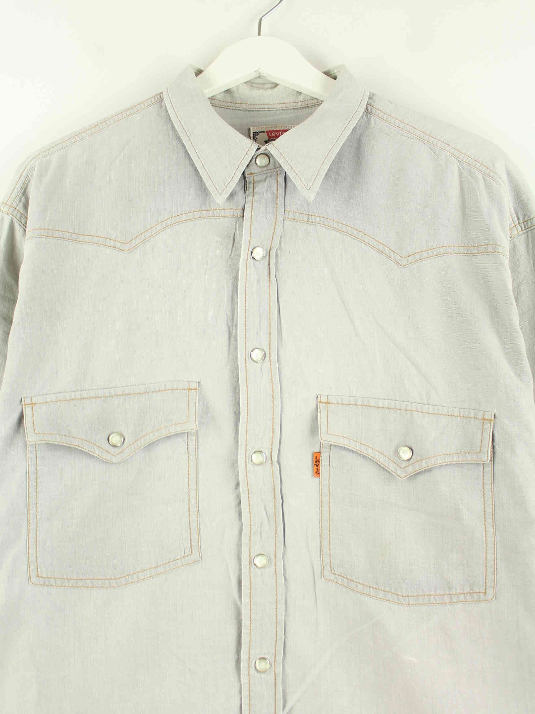 Levi's 90s Vintage Orange Tab Hemd Grau XL (detail image 1)