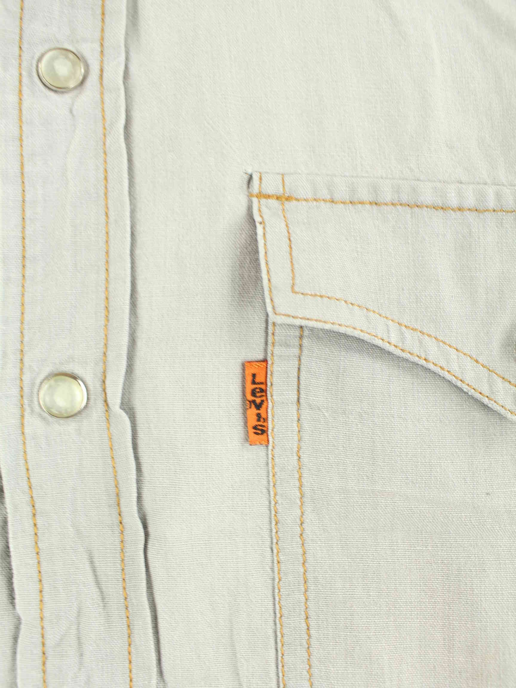 Levi's 90s Vintage Orange Tab Hemd Grau XL (detail image 3)