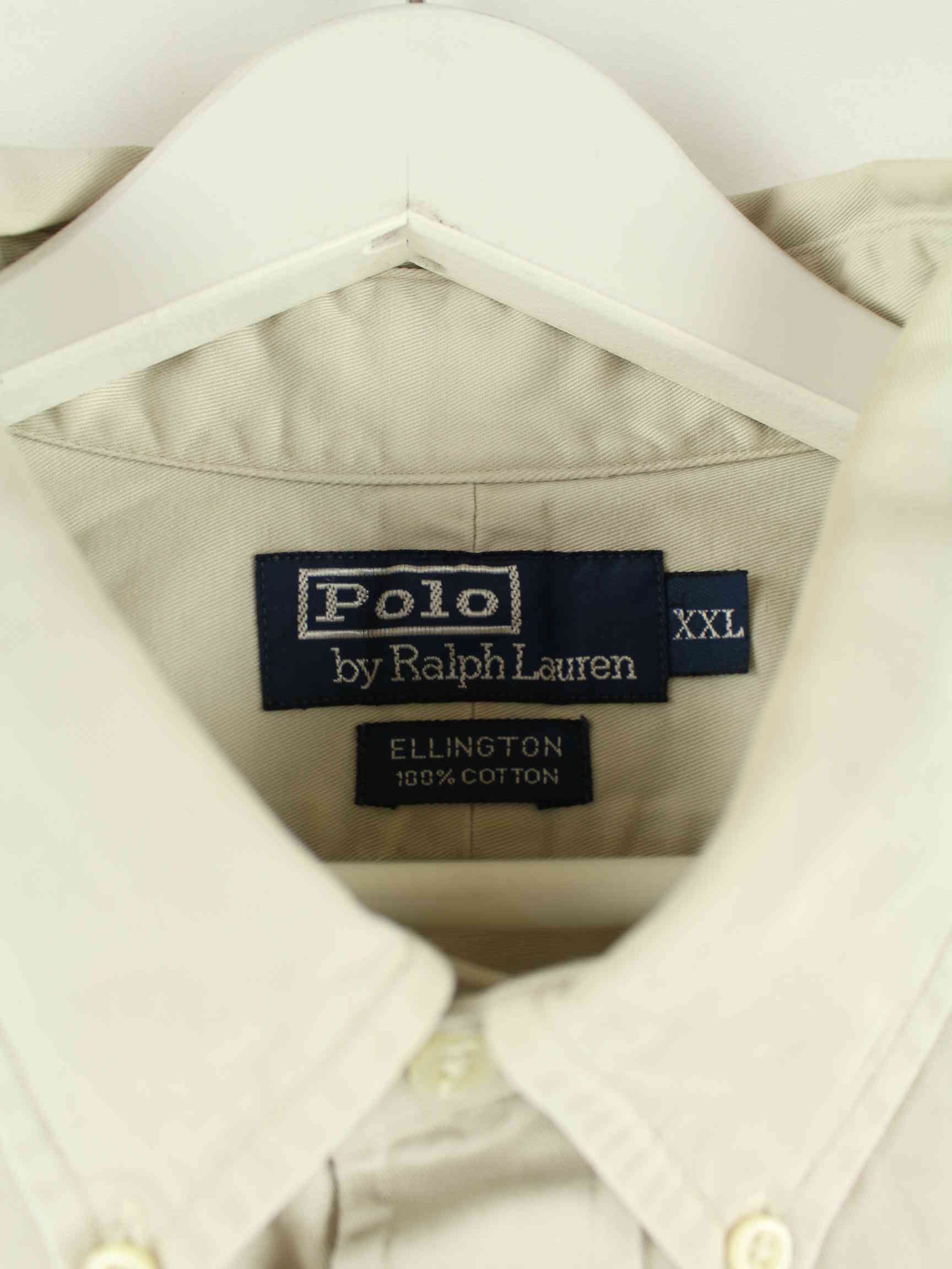 Ralph Lauren 90s Vintage Ellington Hemd Beige XXL (detail image 1)