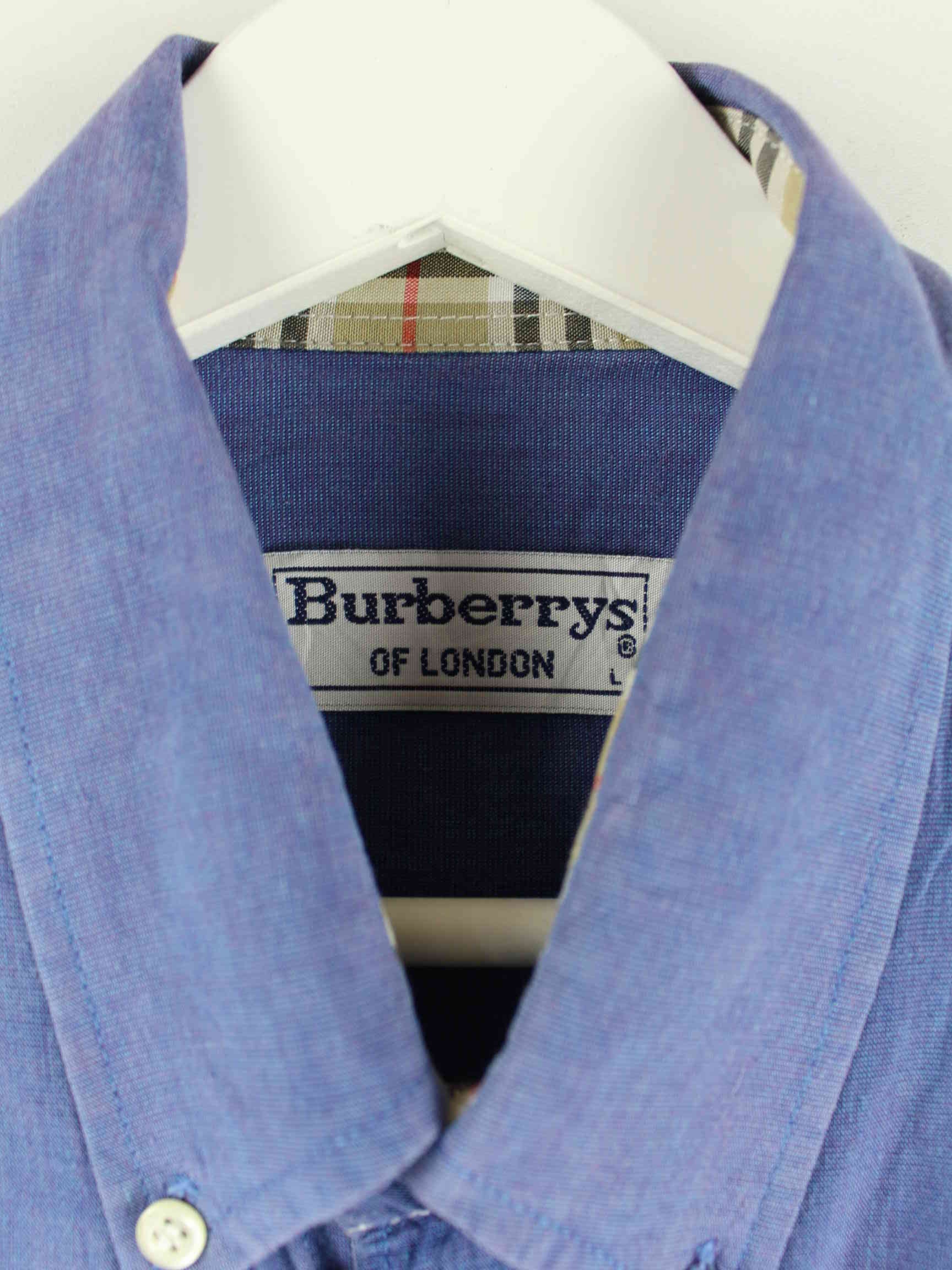 Burberry 90s Vintage Hemd Blau L (detail image 2)