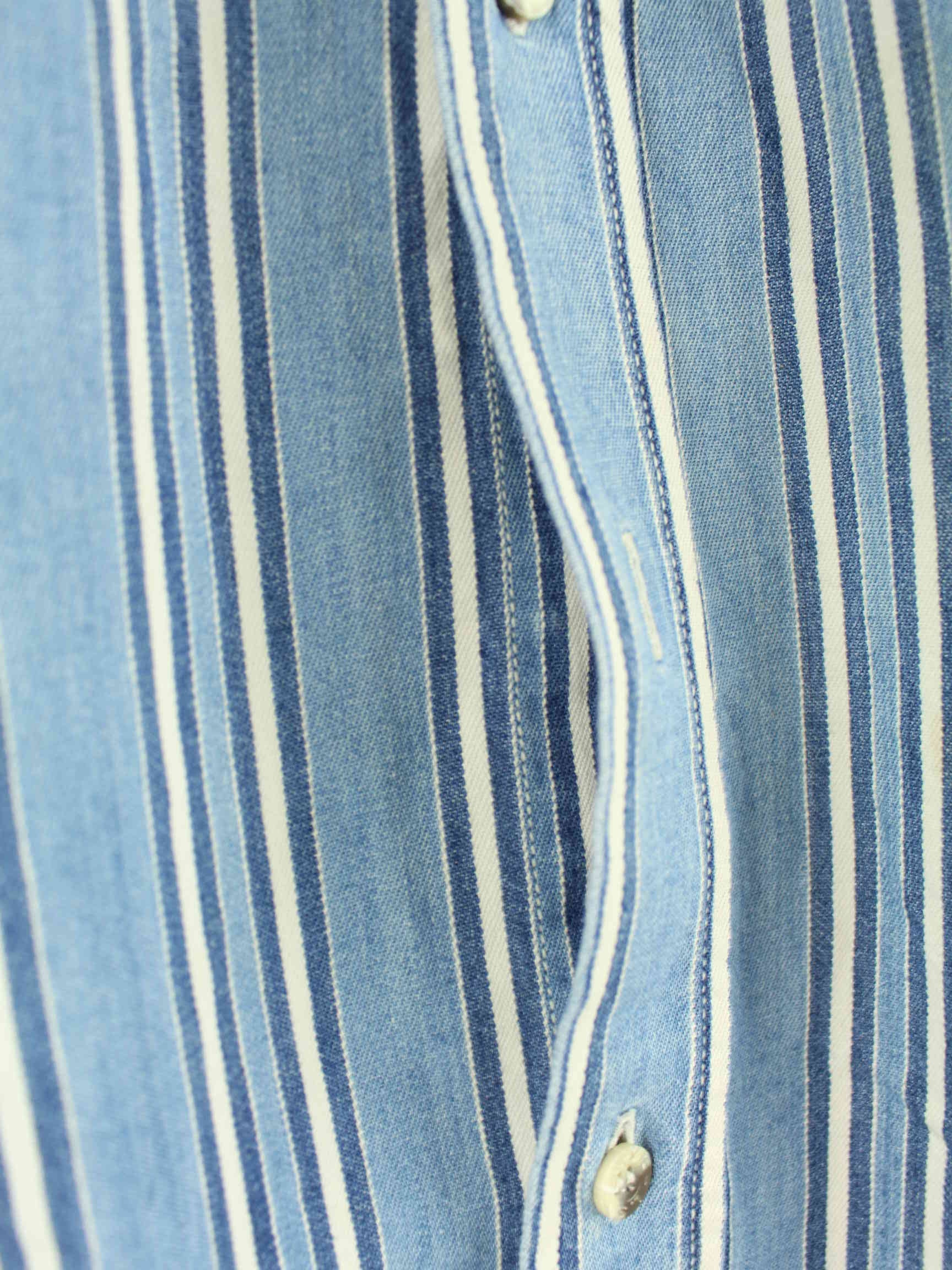 Levi's 00s Striped Hemd Blau L (detail image 4)