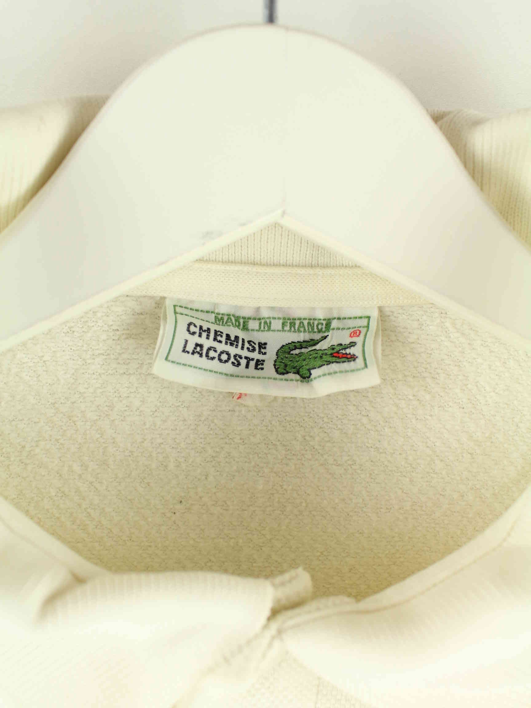 Lacoste 90s Vintage Polo Sweater Beige M (detail image 2)