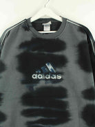 Adidas 90s Vintage Big Logo Embroidered Tie Dye Sweater Grau M (detail image 1)