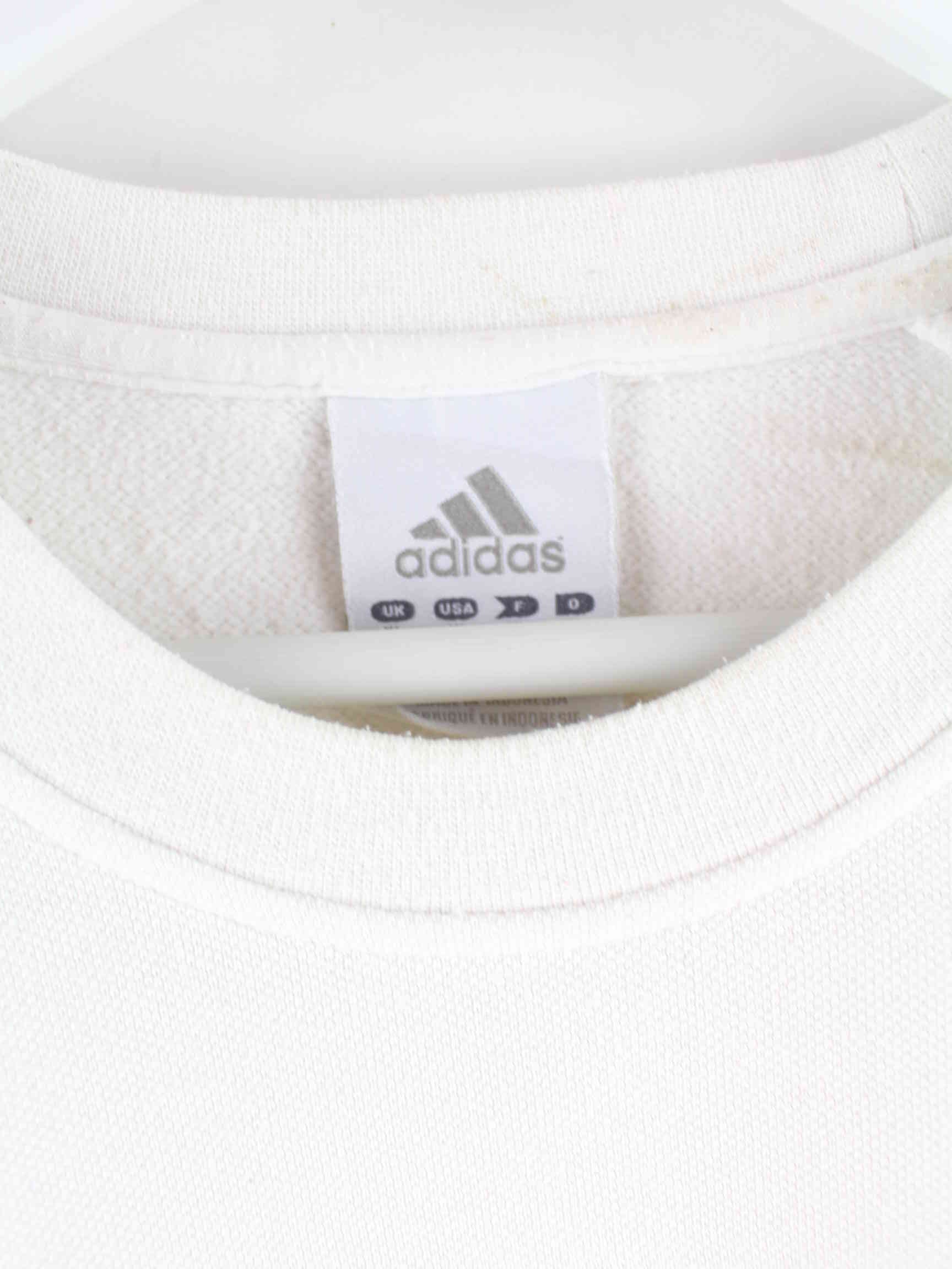 Adidas y2k Embroidered 3-Stripes Sweater Weiß XL (detail image 2)