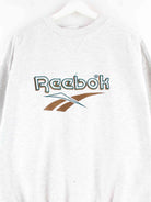 Reebok 90s Vintage Embroidered Sweater Grau L (detail image 1)