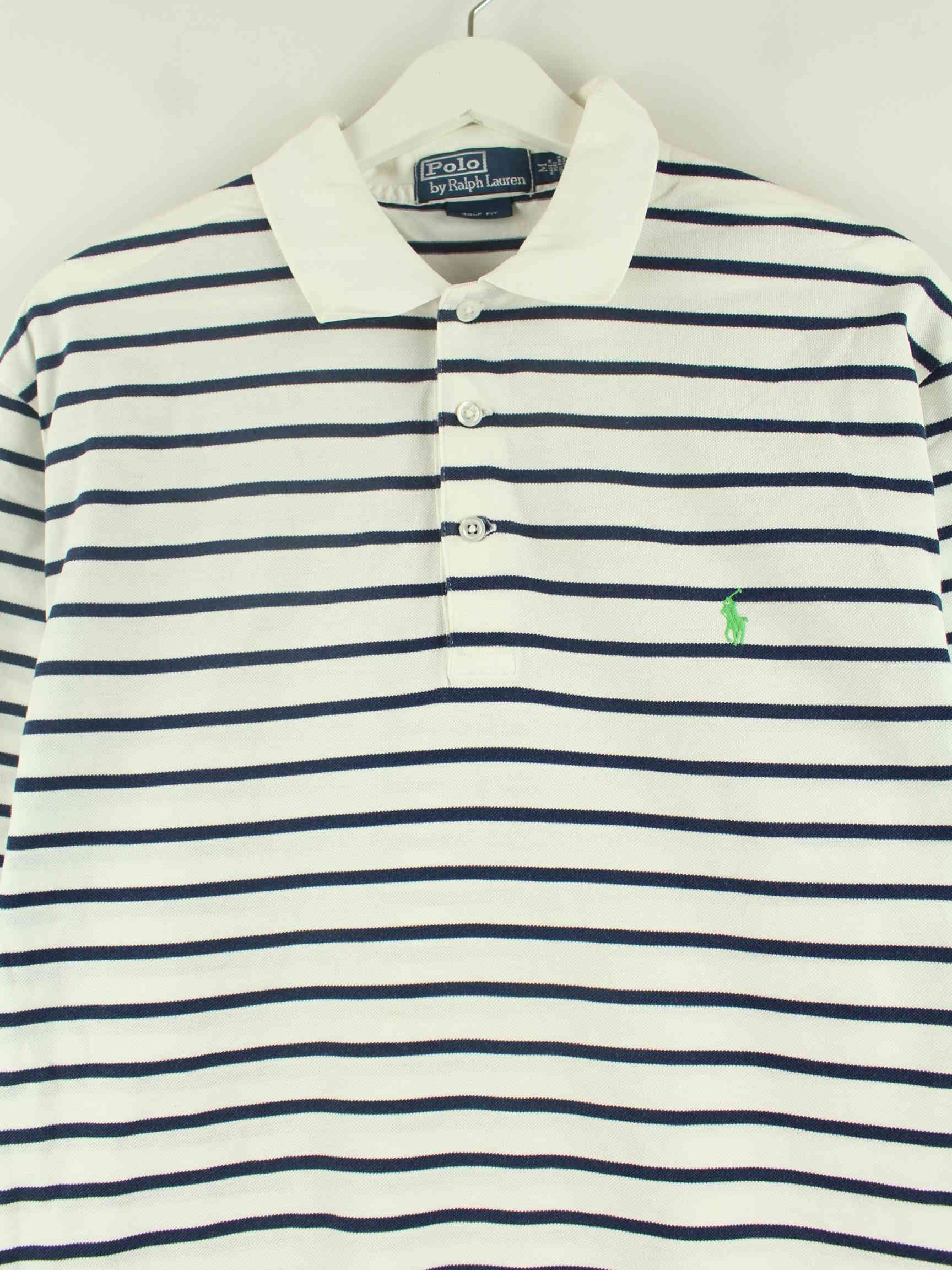 Ralph Lauren 90s Vintage Golf Fit Polo Blau M (detail image 1)