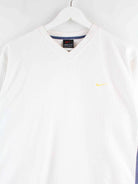 Nike 90s Vintage Swoosh V-Neck Sweater Weiß M (detail image 1)