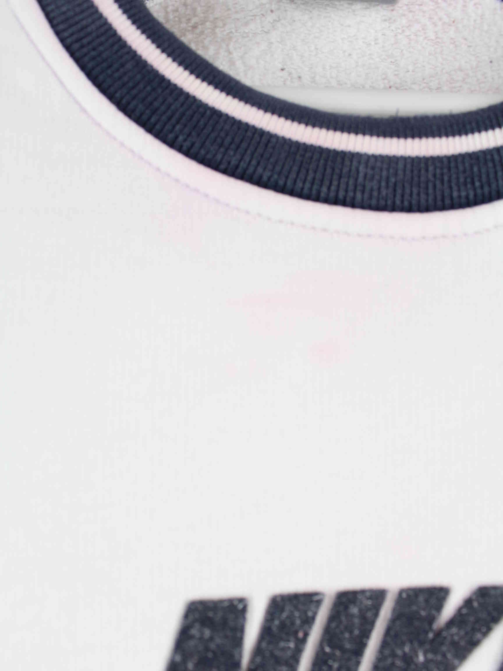 Nike y2k Big Logo Embroidered Sweater Weiß L (detail image 2)