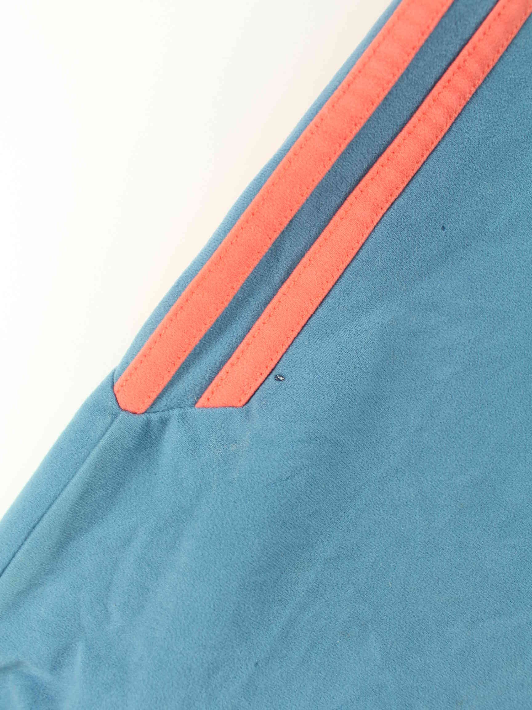 Adidas 80s Vintage One World Velours Trainingsjacke Blau M (detail image 7)