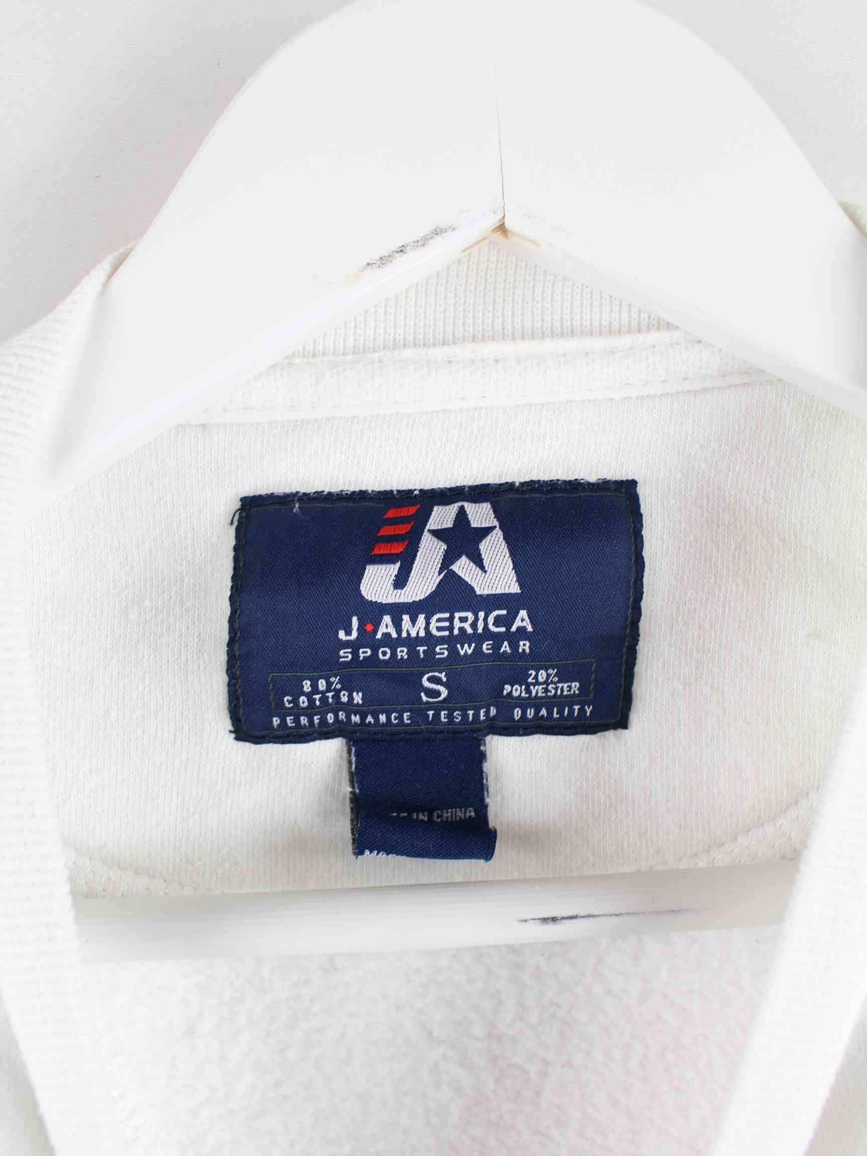 Vintage 90s J. America Penn State Embroidered Sweater Weiß S (detail image 2)