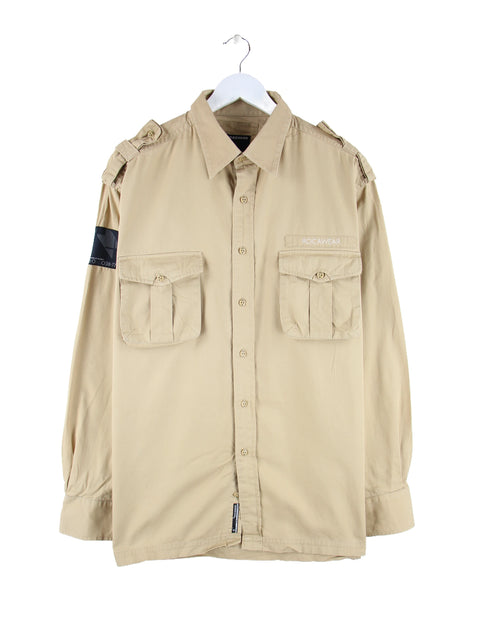 Roca Wear 00s Multipocket Hemd Braun XL