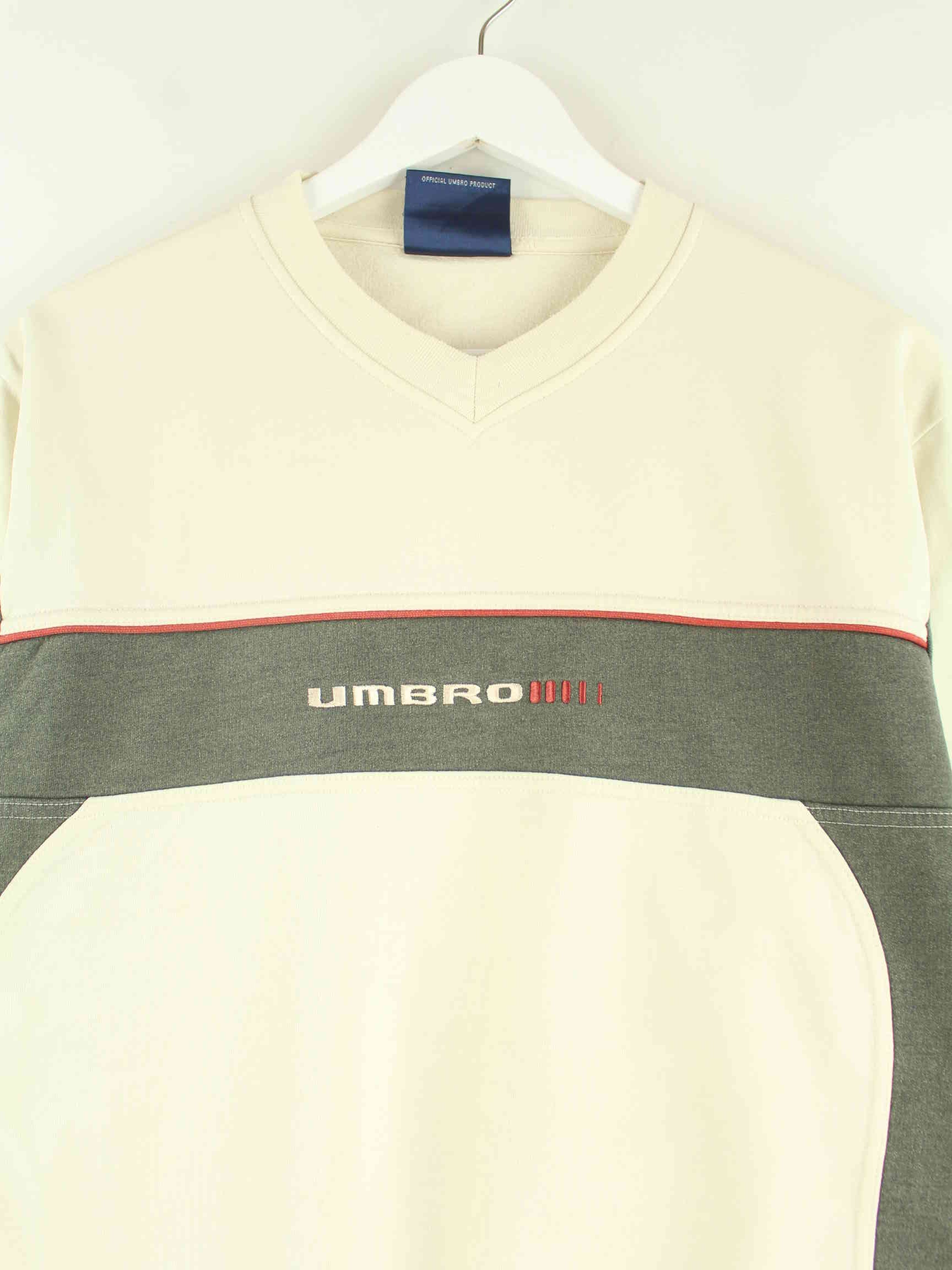 Umbro 90s Vintage Embroidered Sweater Beige M (detail image 1)