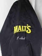 Vintage 90s Malt's Embroidered Varsity College Jacke Grau L (detail image 5)