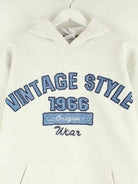 Vintage Print Hoodie Weiß L (detail image 1)