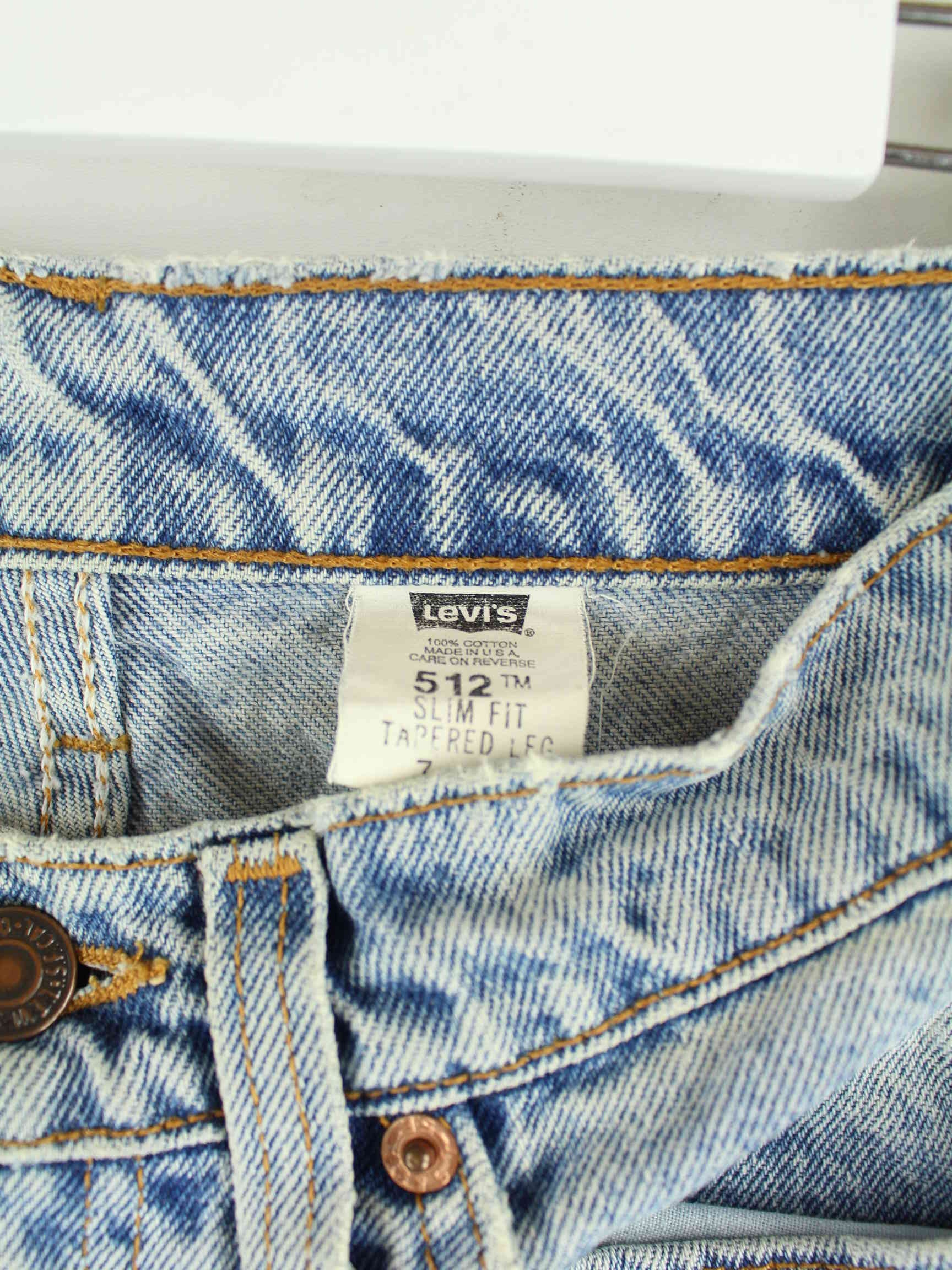 Levi's 1996 Vintage 512 Tapered Jeans Blau W25 L32 (detail image 3)