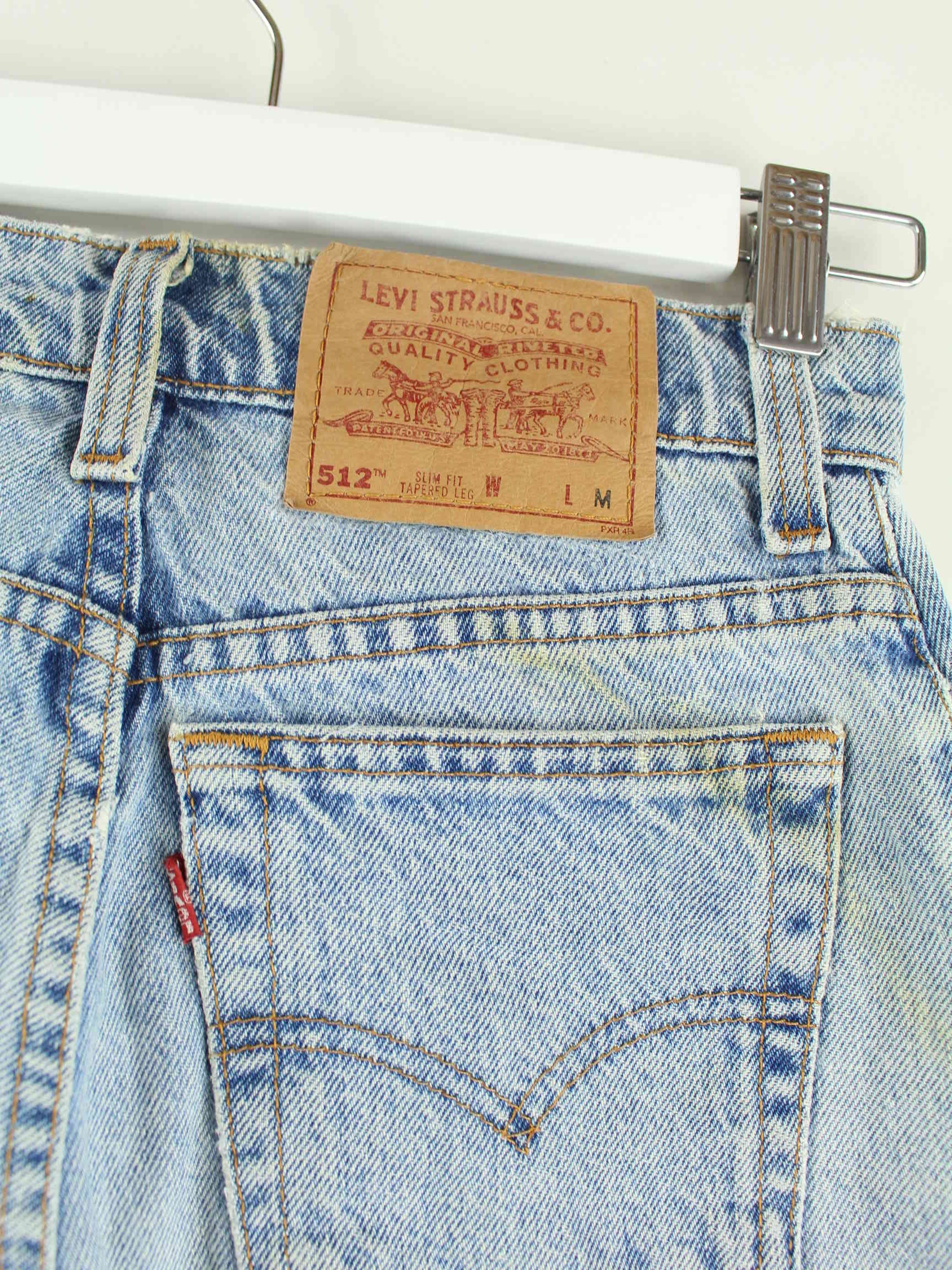 Levi's 1996 Vintage 512 Tapered Jeans Blau W25 L32 (detail image 5)