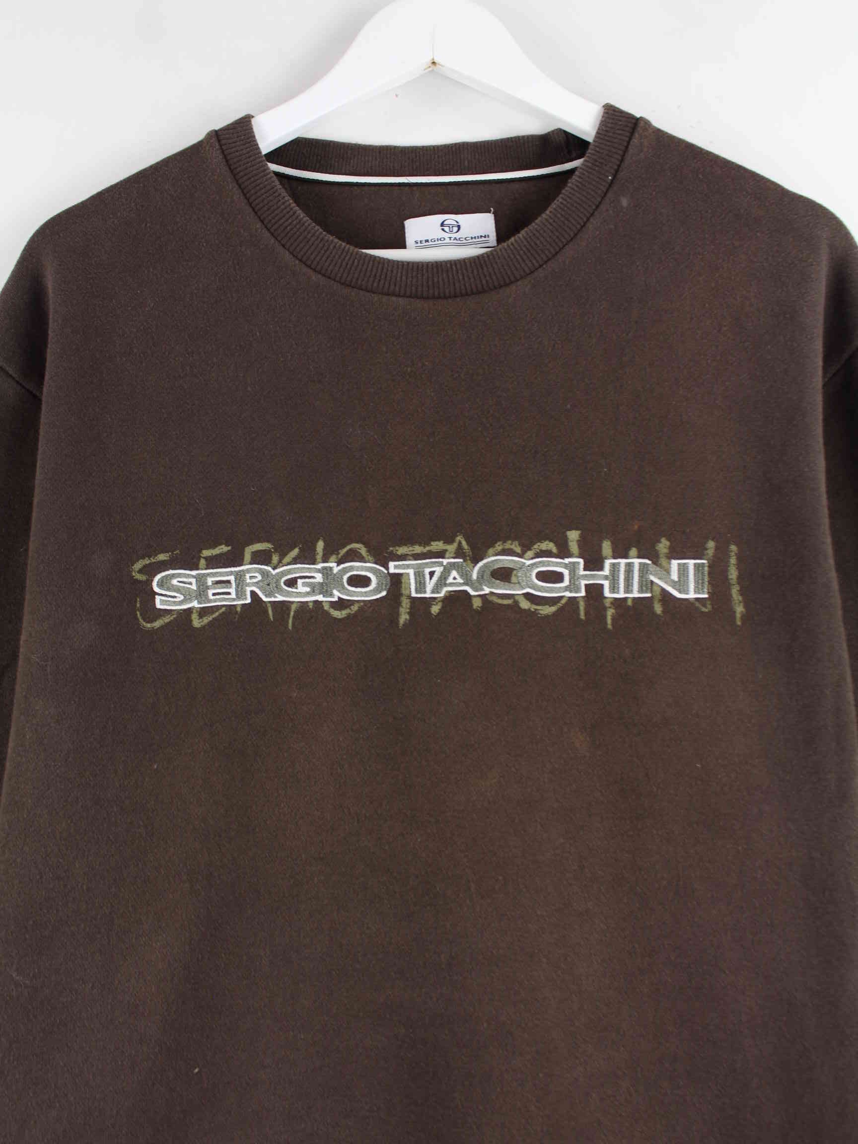 Sergio Tacchini 00s Embroidered Sweater Braun L (detail image 1)