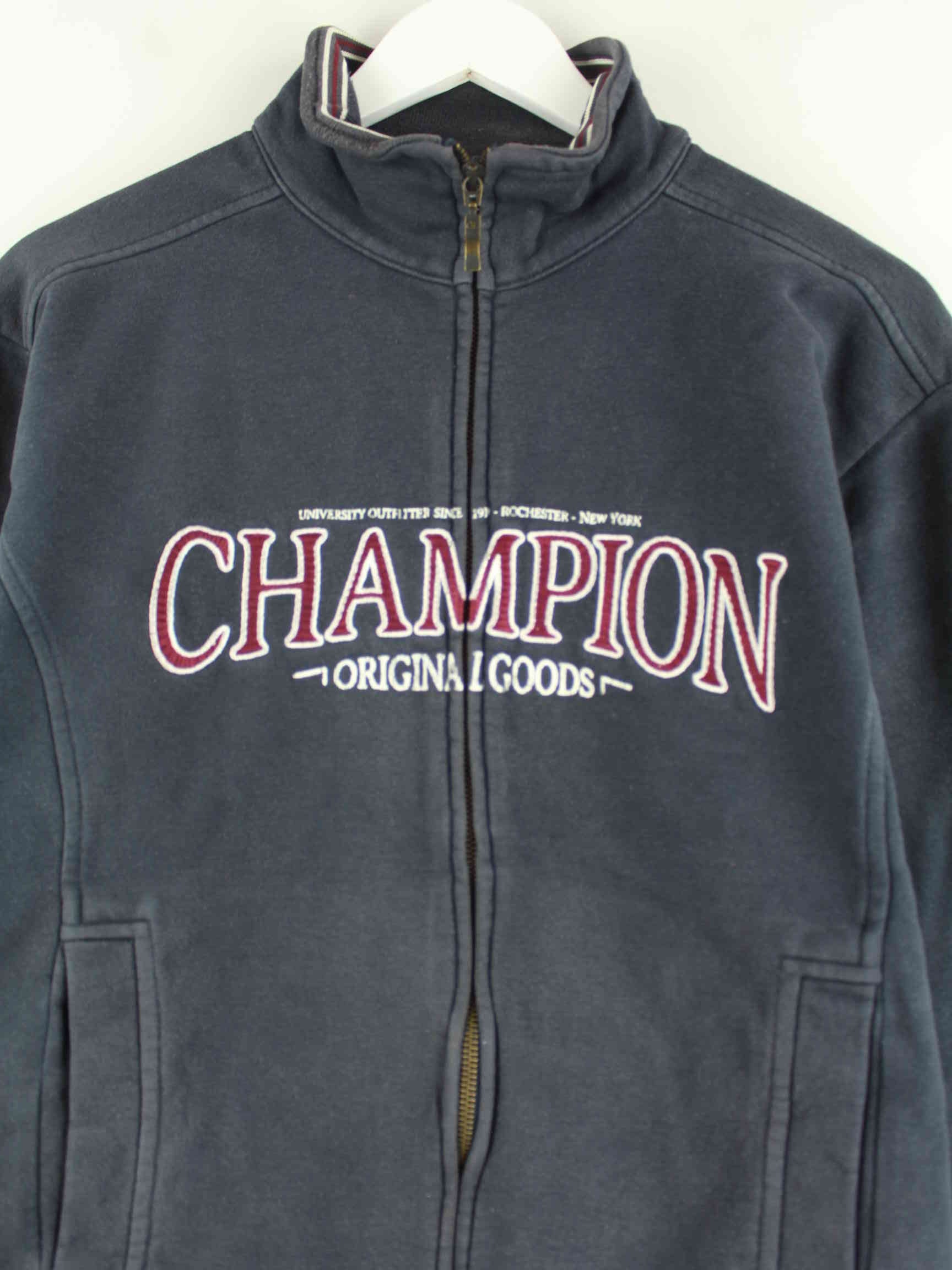 Champion Embroidered Sweatjacke Blau M (detail image 1)