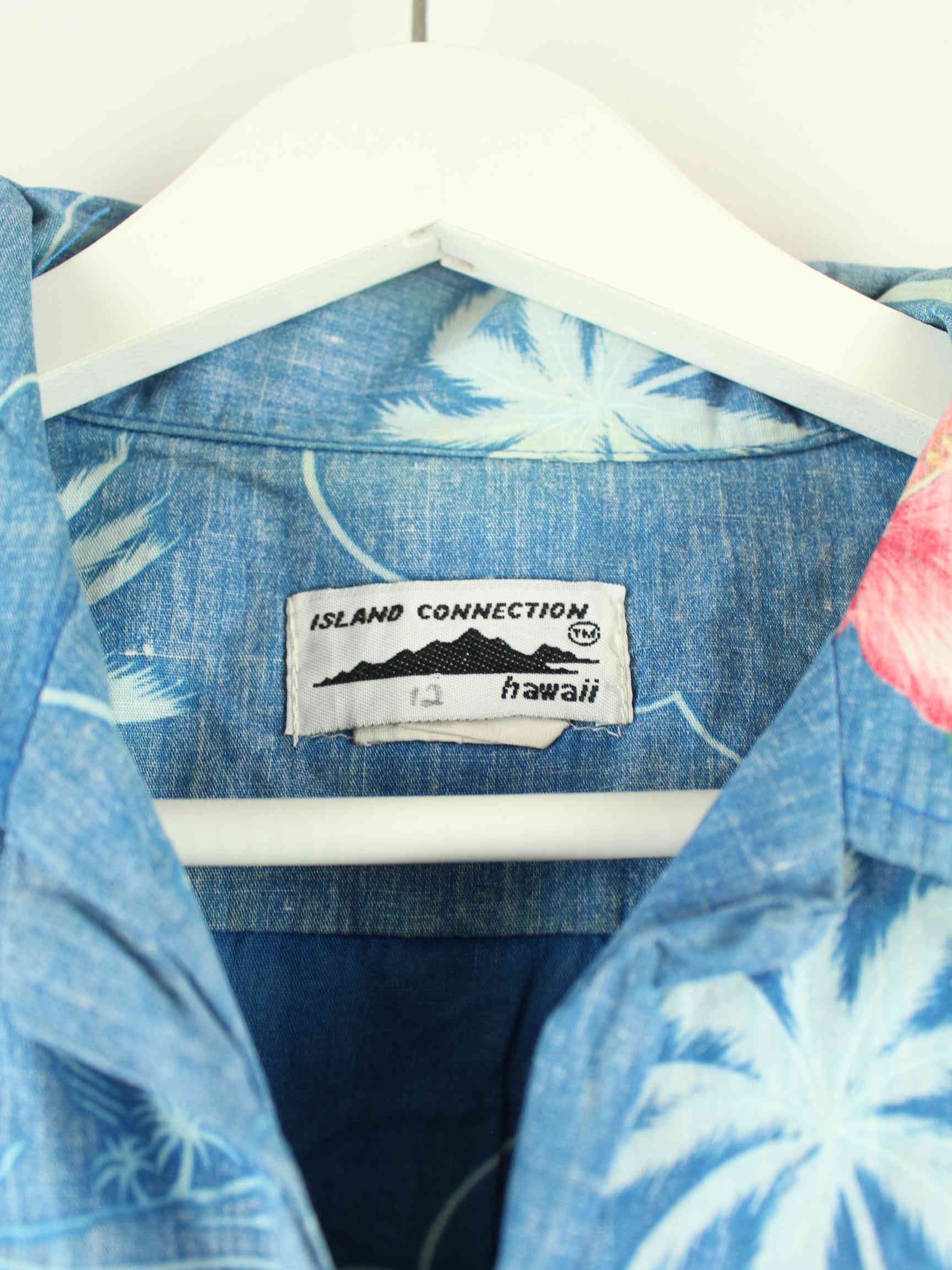 Vintage 00s Hawaii Hemd Blau M (detail image 2)