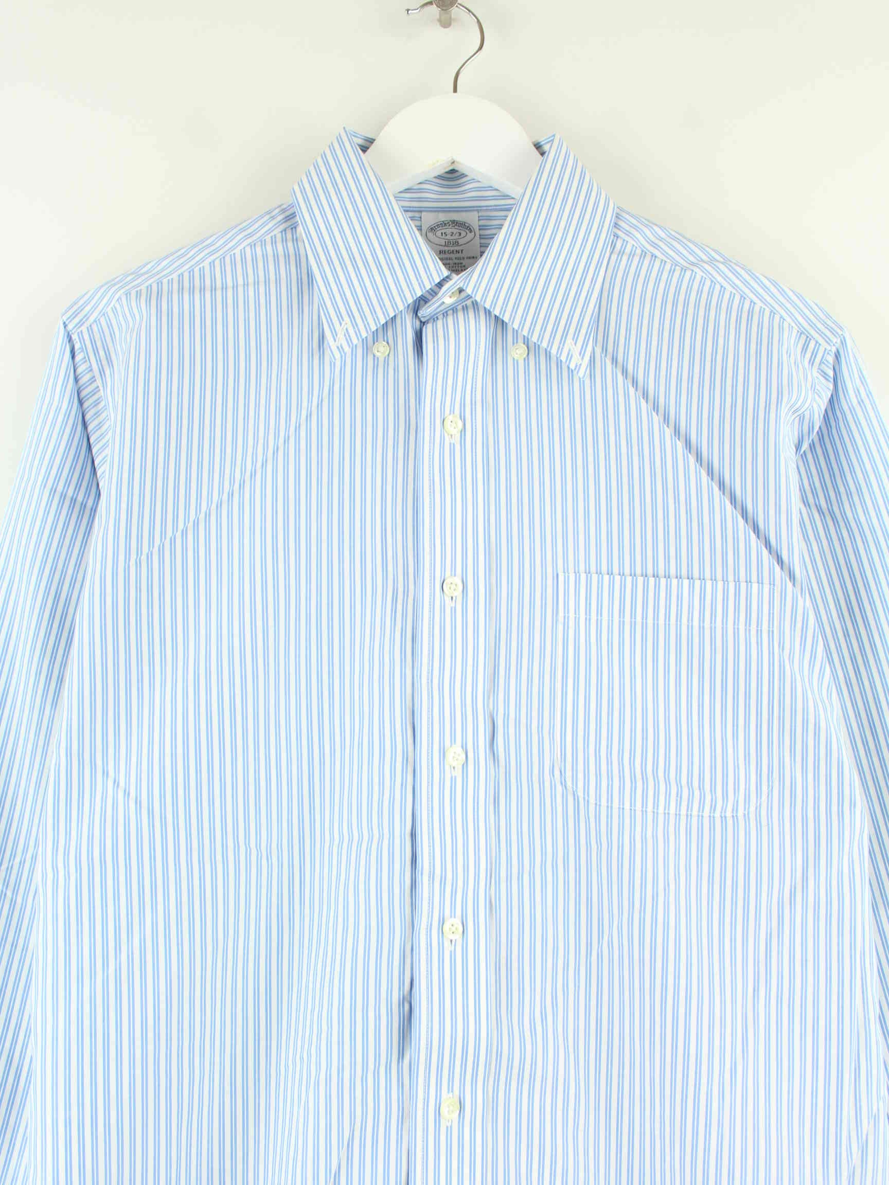 Brooks Brothers Striped Hemd Blau M (detail image 1)