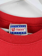 Hanes 90s Vintage Softball Embroidered Heavy Sweater Rot L (detail image 2)