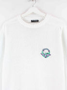 Vintage 90s Embroidered Pullover Weiß L (detail image 1)