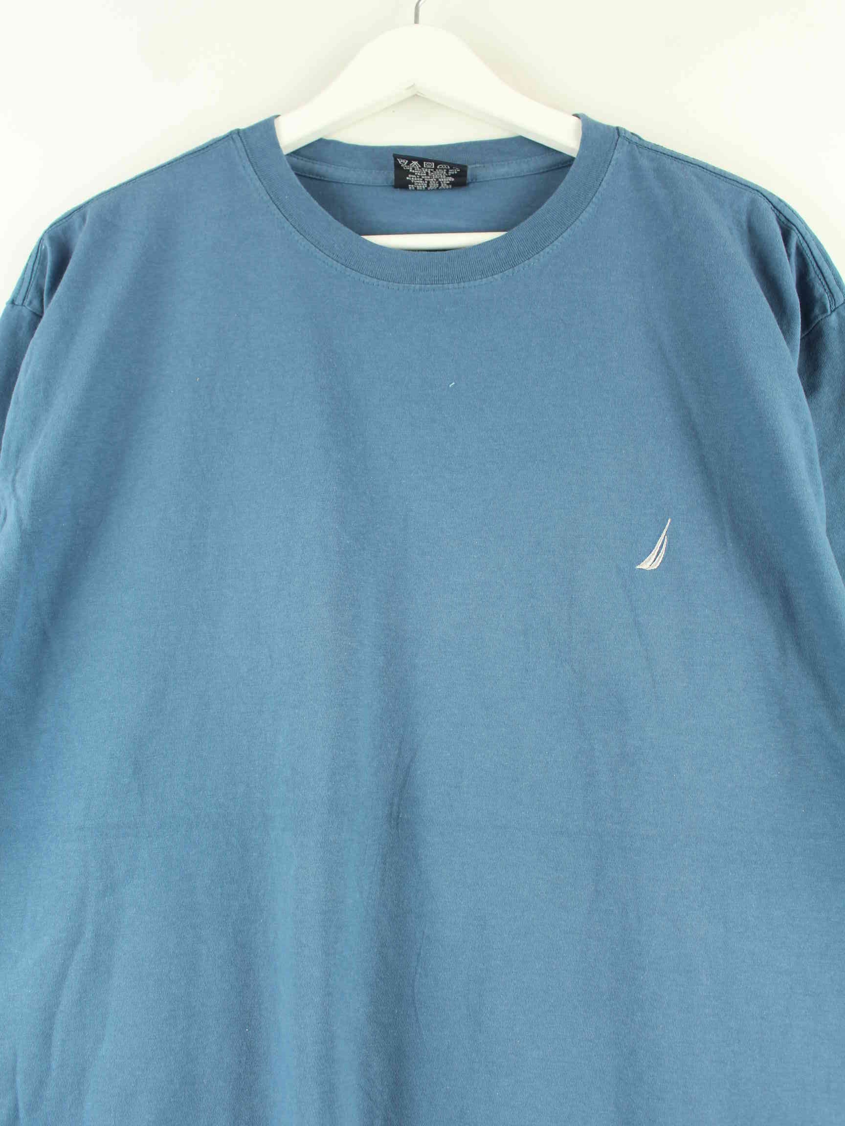 Nautica Basic T-Shirt Blau L (detail image 1)