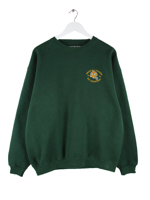 Galt Sand 1996 Vintage NFL Green Bay Packers Sweater Grün XL