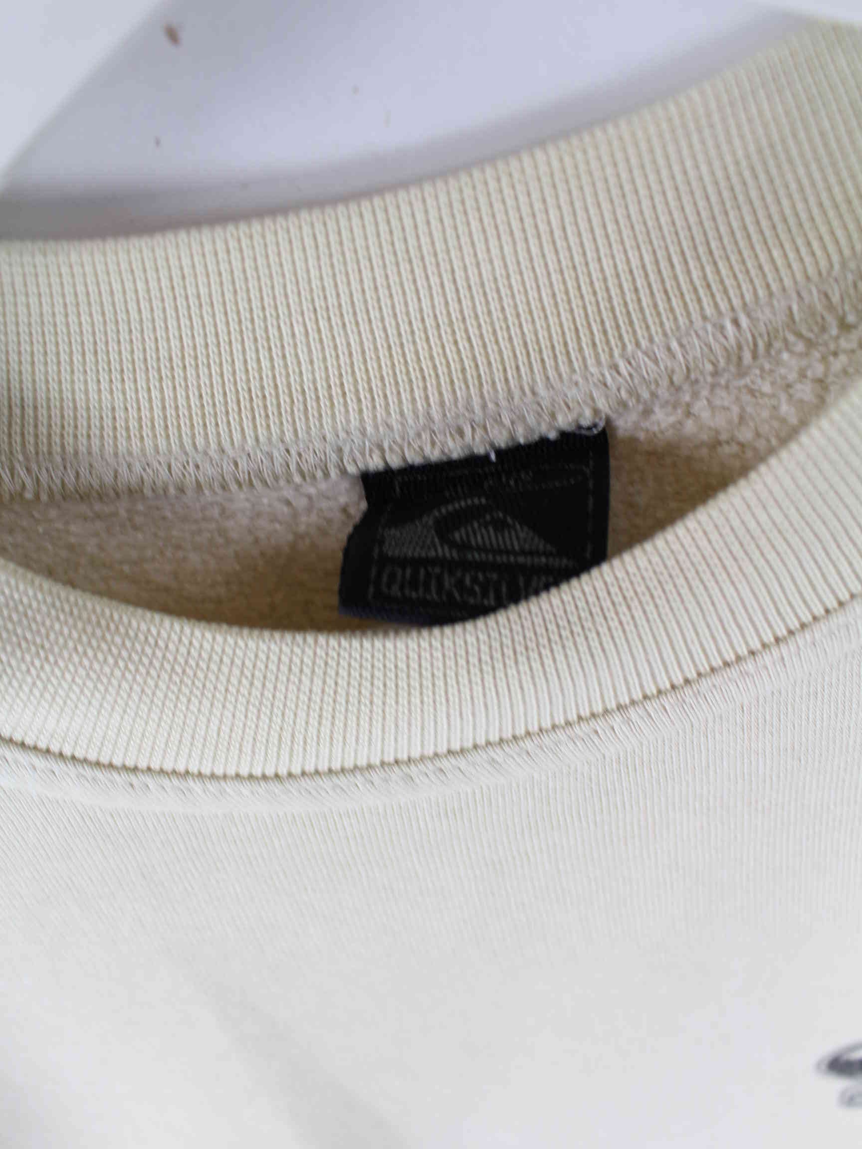 Quiksilver 90s Vintage Print Sweatshirt Beige M (detail image 2)