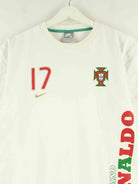 Nike 00s Portugal Cristiano Ronaldo #17 T-Shirt Weiß XS (detail image 1)