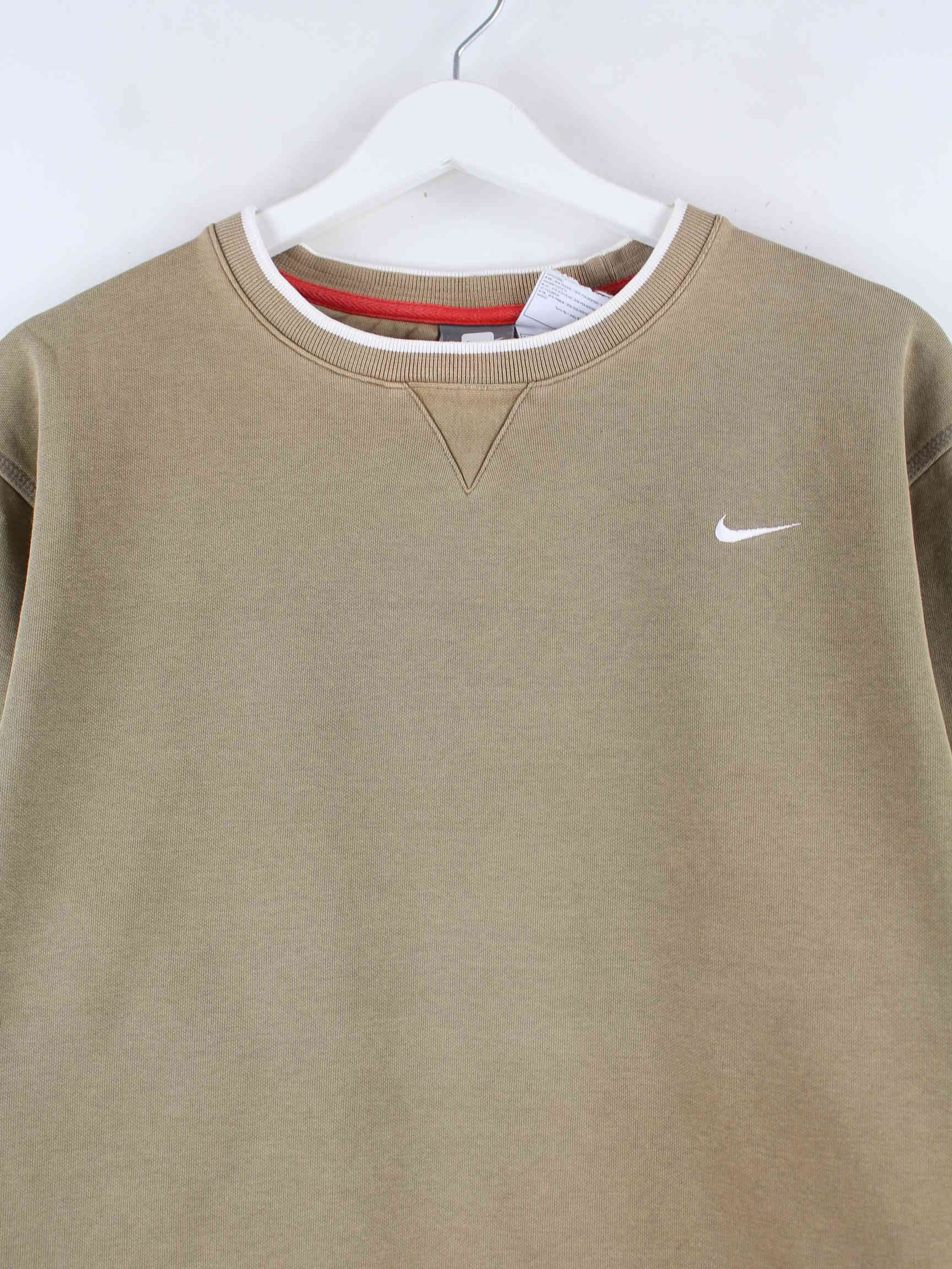 Nike 00s Basic Sweater Braun M (detail image 1)