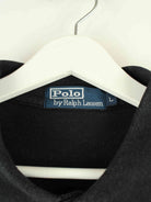 Ralph Lauren 90s Vintage Langarm Polo Schwarz L (detail image 2)