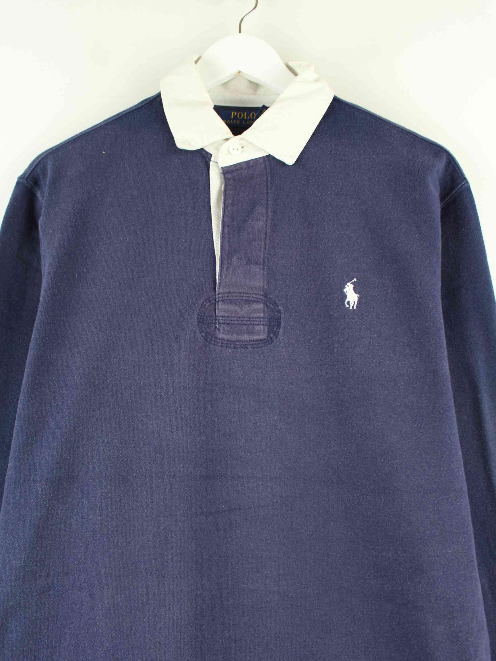 Ralph Lauren Langarm Polo Blau M (detail image 1)