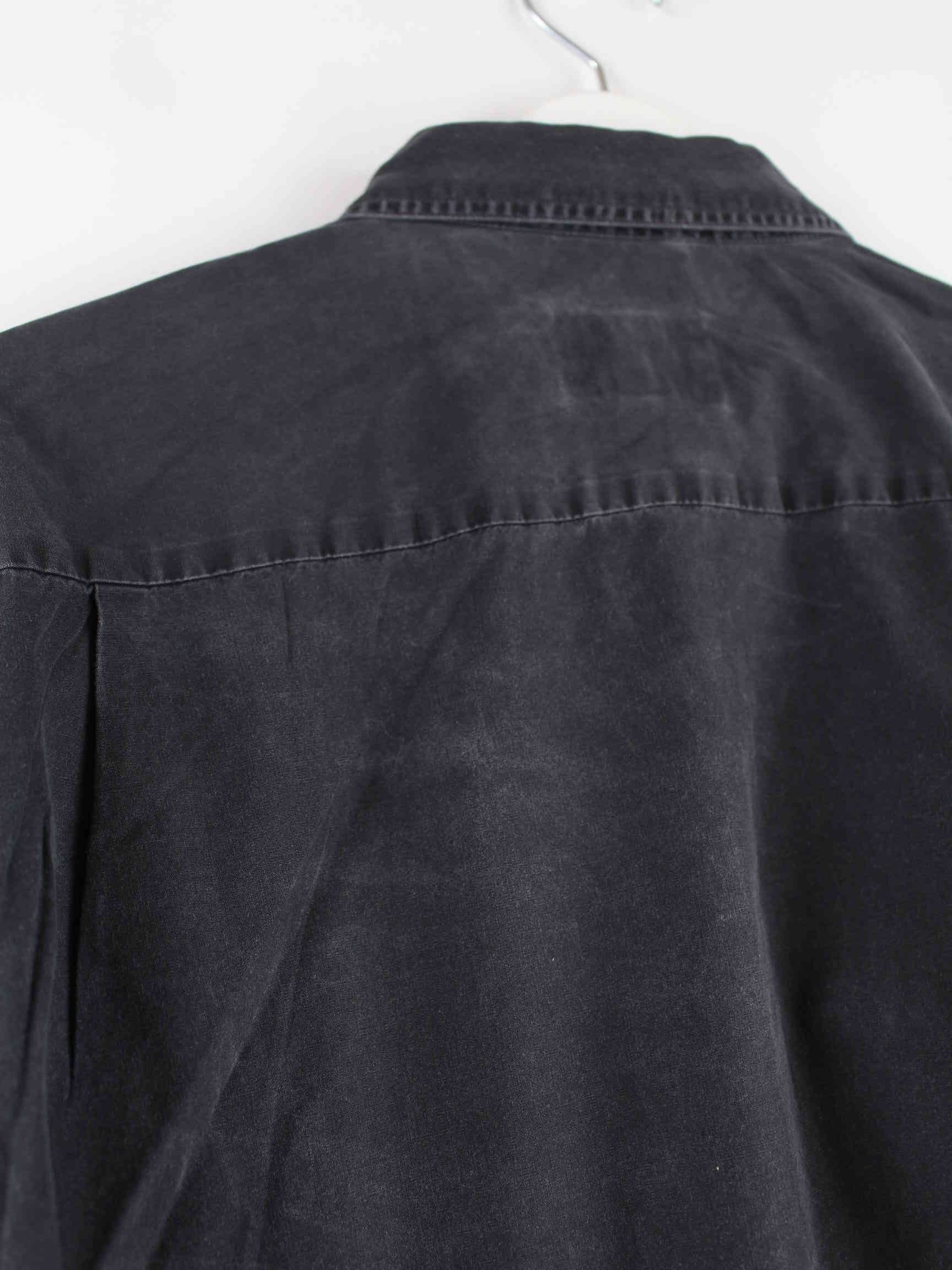 Levi's 00s White Tab Embroidered Hemd Schwarz M (detail image 6)