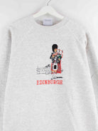 Vintage y2k Edinburgh Embroidered Sweater Grau XL (detail image 1)